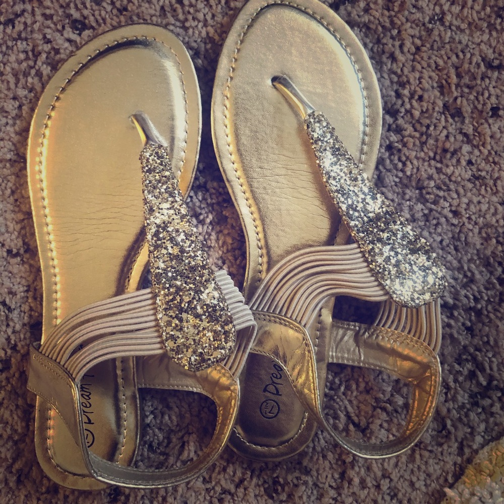Gold sandals